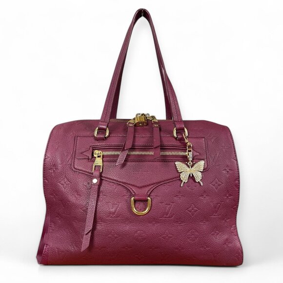 LOUIS VUITTON Aurore Empreinte Bag Satchel Handbag Monogram Leather LV Auth - Picture 15 of 16